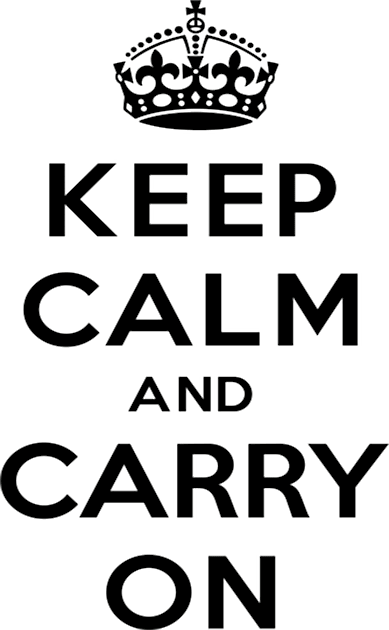 keep calm and carry on Kids T-Shirt by HTTC