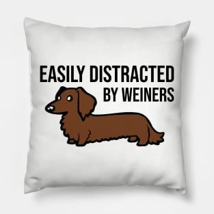 Easily Distracted By Weiners Pillow