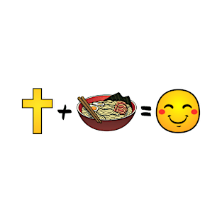 Christ plus Ramen Noodles equals happiness T-Shirt