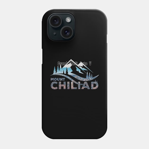 Mount Chiliad GTA V Vintage Phone Case by Cartooned Factory