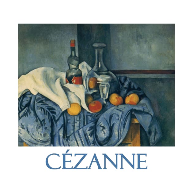 Still Life with Peppermint Bottle by Paul Cezanne by Naves