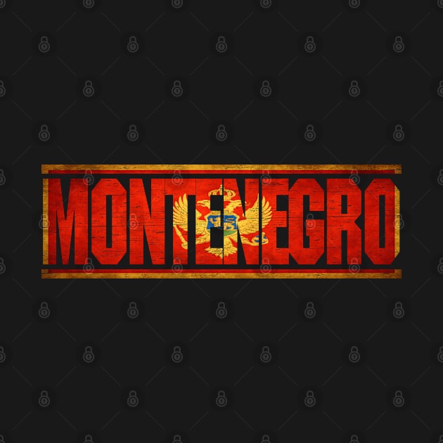 Montenegro Retro Flag for Men Women Montenegro National Pride by Henry jonh