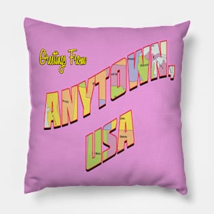 Anytown, USA Logo Pillow