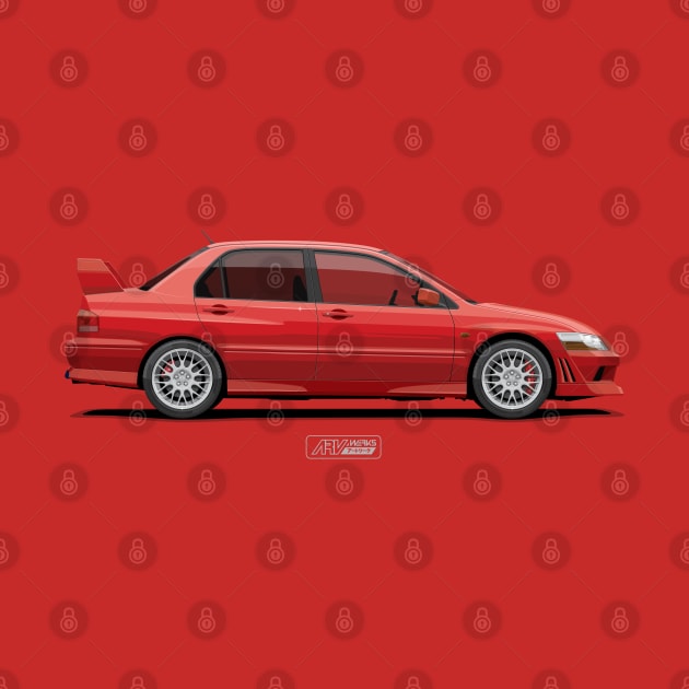 Lancer Evolution VII CT9A Red by ARVwerks