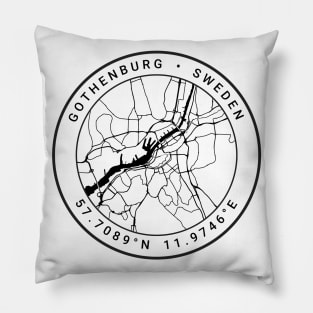 Gothenburg Map Pillow