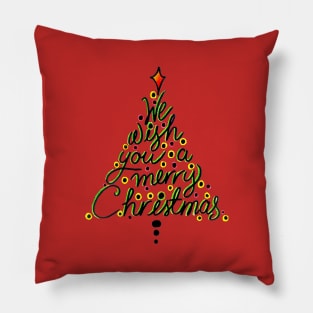 We Wish You A Merry Christmas Pillow