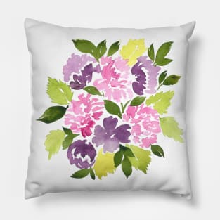 Dahlia flowers Pillow