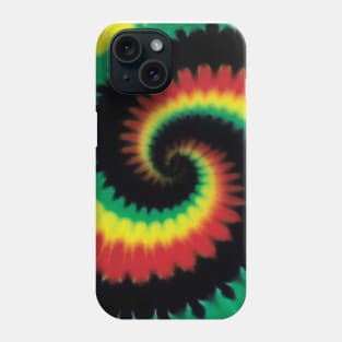 Rasta Spiral Tie Dye Phone Case