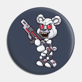 Robot Teddy Bear Pin