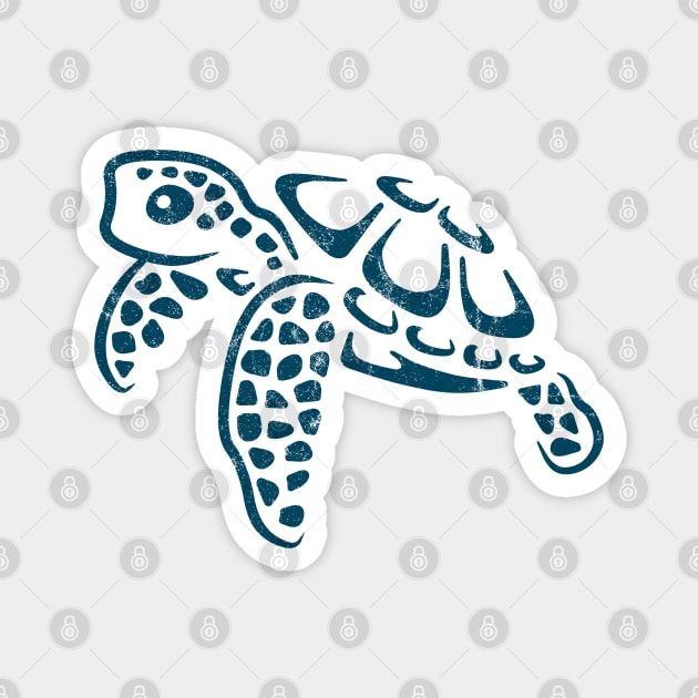 Casual Funny Cute Sea Turtle Ocean Tortoise Magnet by SkizzenMonster