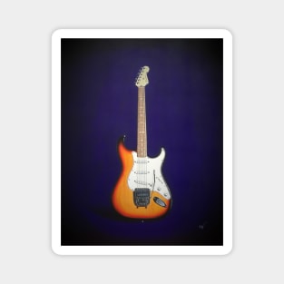 Electric Guitar Painting Magnet