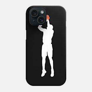 Shoot basketball jump slam silhouette Phone Case