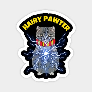 Wizard Cat Hairy Pawter Magnet