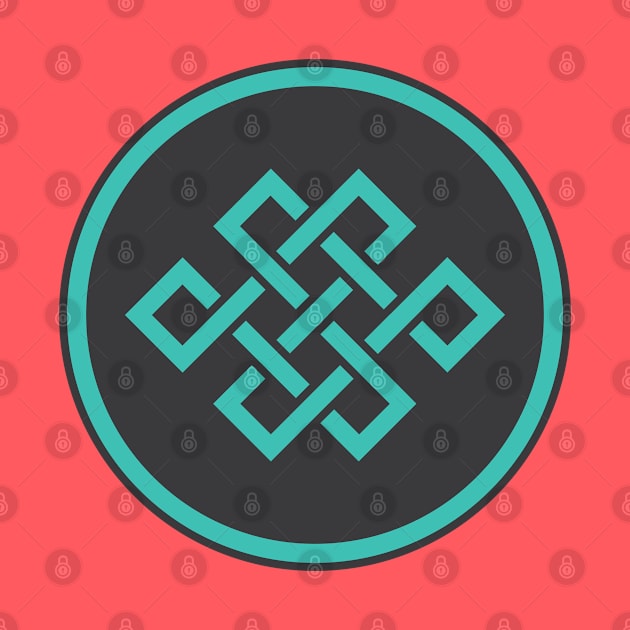 Tibetan Knot in Aqua by SteveGrime