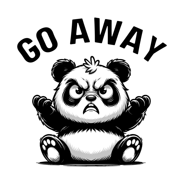 Grumpy Panda Bear: Go Away by DefineWear