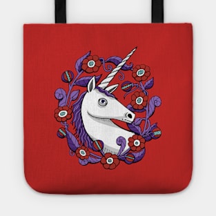 Purple Unicorn Garden Tote