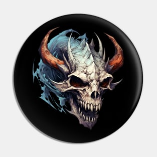 Demonic skull Pin