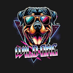 Wild One Rottweiler Dog T-Shirt
