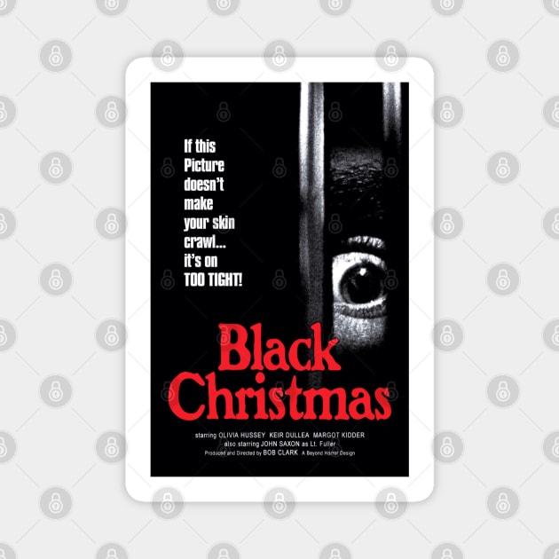 Black Christmas Blackest Movie Poster Magnet by Noir-N-More