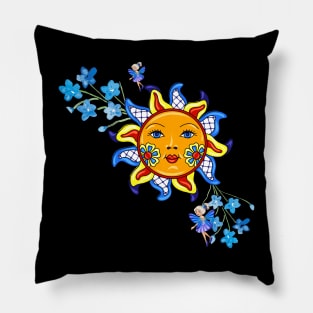 Sun Flowers and Fairies Pillow