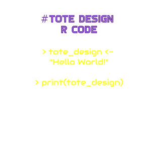 Tote Bag Design Programming | R Code Invert Color T-Shirt