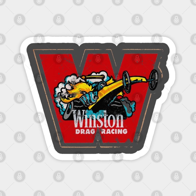 Winston Drag racing Magnet by retrorockit