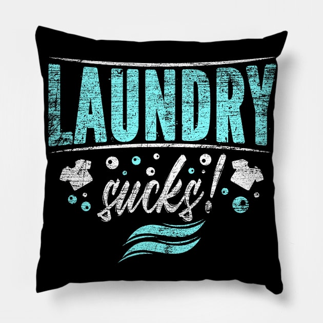 Laundry Washing sucks Pillow by Teeladen