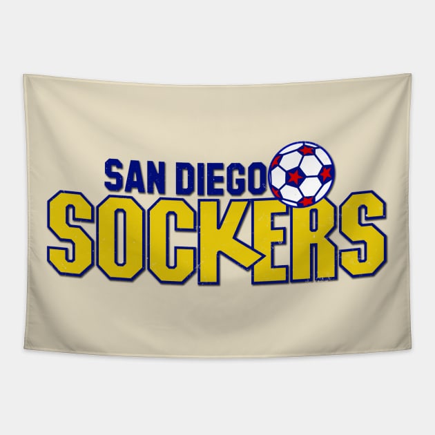 DEFUNCT - San Diego Sockers Indoor Soccer Tapestry by LocalZonly