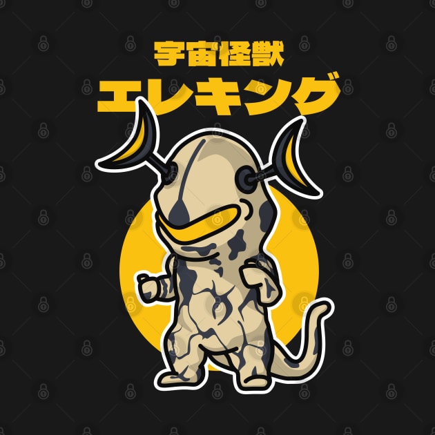 Space Kaiju Eleking Chibi Style Kawaii by The Toku Verse