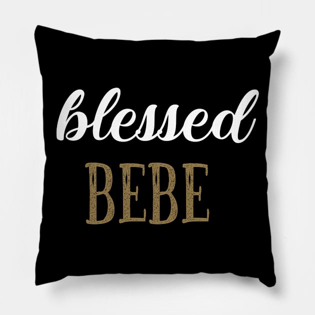 Blessed BeBe Pillow by FruitflyPie