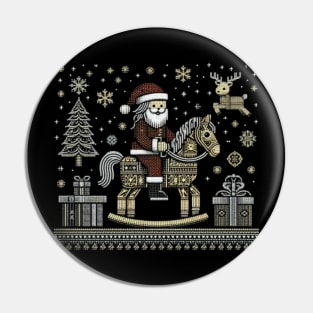 Baby Santa at Holidays Pin