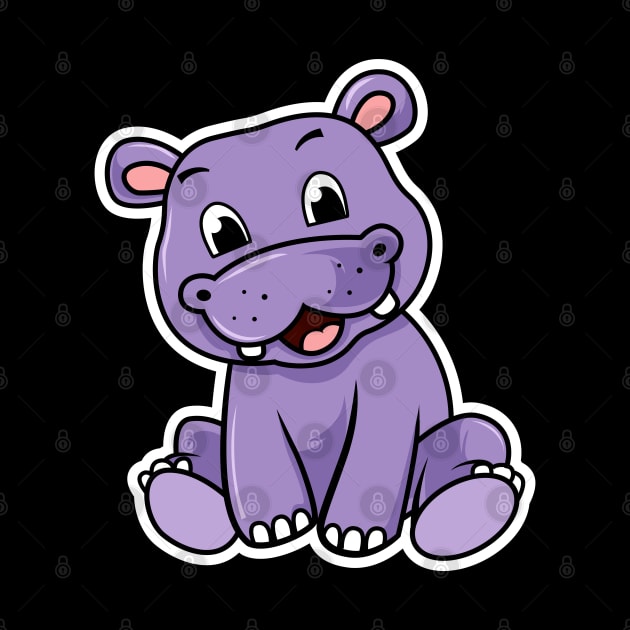 Hippo Cartoon by MyBeautifulFiles