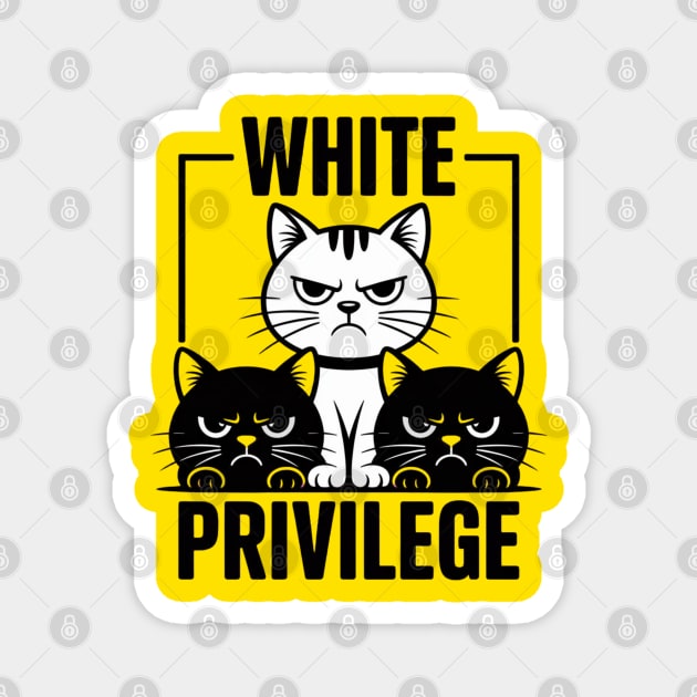 White-Privilege Magnet by Creatifly Graphic Tees