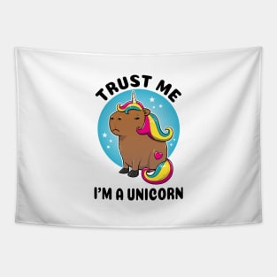 Trust me I'm a unicorn Capybara Unicorn Tapestry