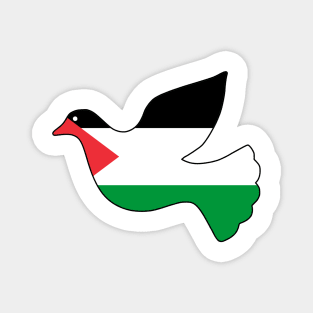 Free Palestine Flag Peace Dove Magnet