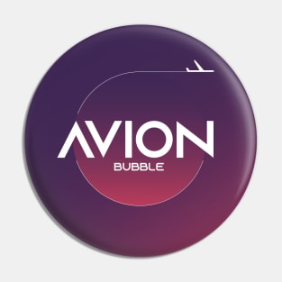 Aviation Plane Minimalistic Design Avion Bubble Pin