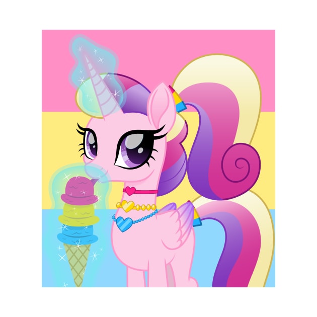 panromantic pride Princess Cadance by CloudyGlow