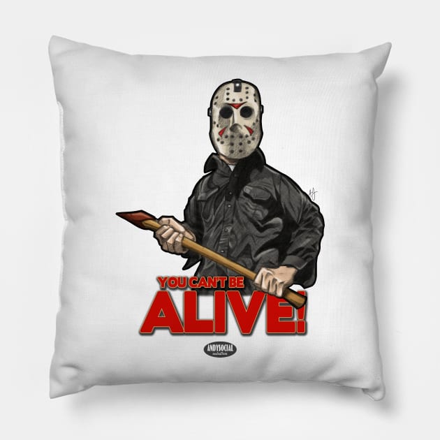 Jason Voorhees Pillow by AndysocialIndustries