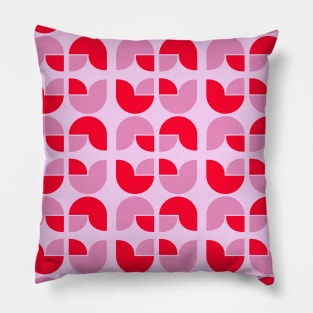 Retro Geometric Tulip Pillow