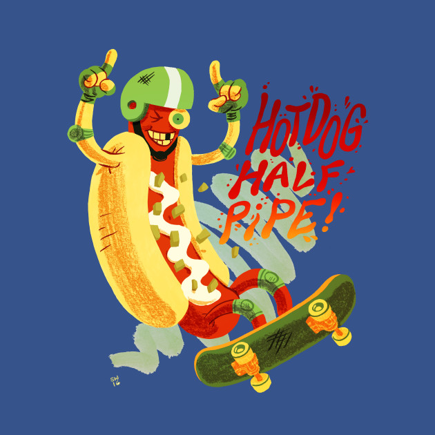 Disover Hot Dog Halfpipe - Hot Dog - T-Shirt