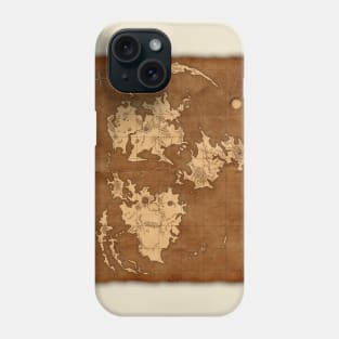 Final Fantasy VII Antique World Map Phone Case