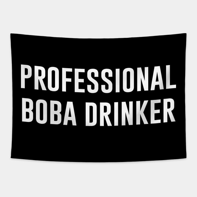 Professional Boba Drinker Tapestry by produdesign