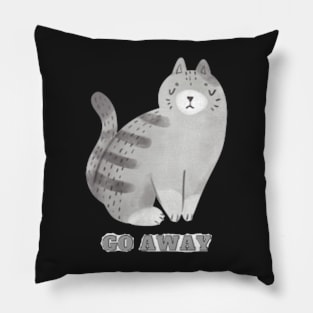 GO AWAY CAT Pillow