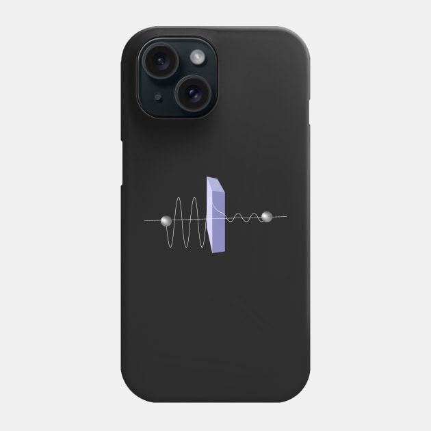 Quantum Tunneling Diagram - Physics Quantum Mechanics Phone Case by ScienceCorner