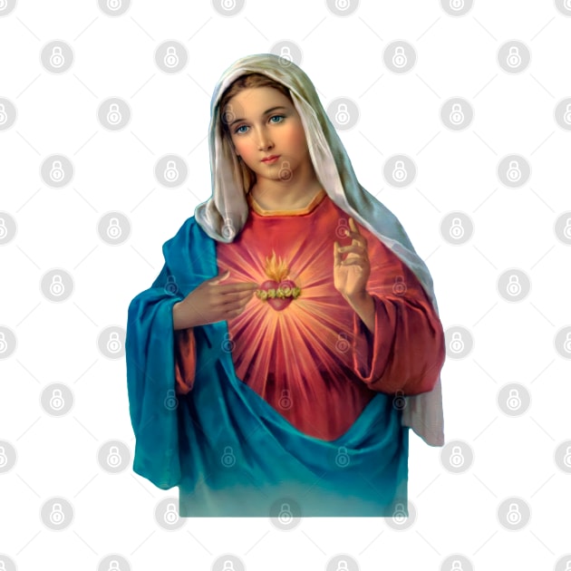 Immaculate Heart of Mary (transparent background design) by Brasilia Catholic