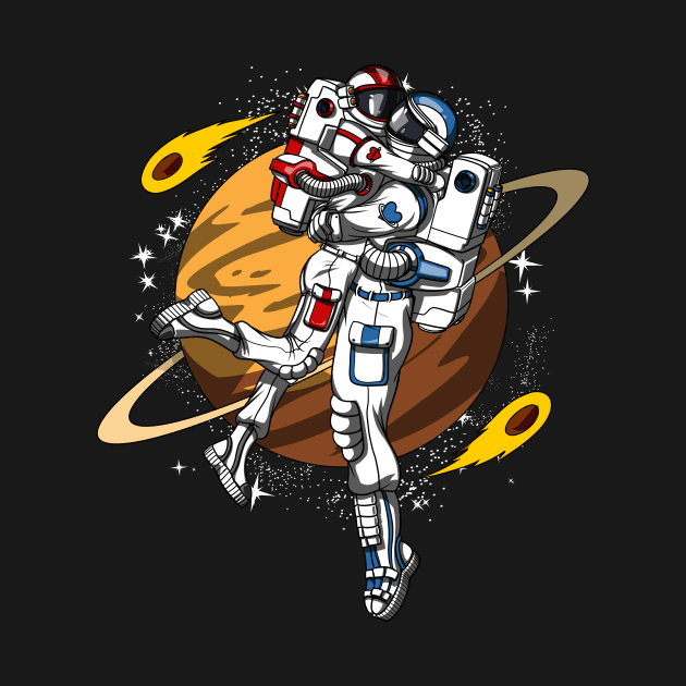 Space Astronaut Couple by underheaven