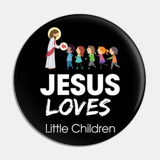 Jesus Loves Little Children Pin