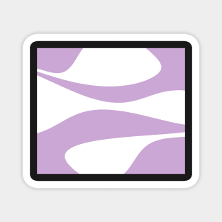 Abstract pattern - purple and white. Magnet