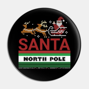 Santa From The North Pole Pin