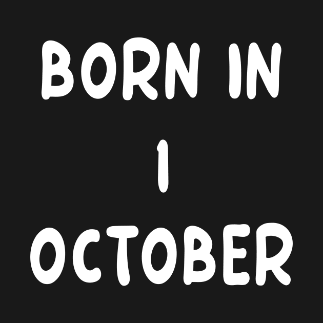 Born In 1 October by Fandie